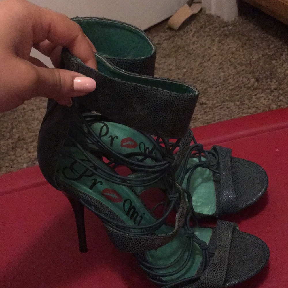 Strappy heels